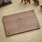 Wooden office desktop storage box Solid wood partition glasses storage box Mobile phone headphones debris storage box - Image 3