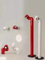 Spanish Space Age floor lamp Designer Replica Red White Water Pipe Standing Lamp For Living Room Sofa Bedroom Room Decoration - Image 4