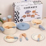 Natural Wood Children's Preschool Toys Fruits And Vegetables Simulation Play House Kitchenware Cognitive Wooden Model Toys - Image 7