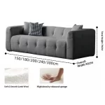 Any Size Custom Compressed Fabric Sofa Hand Tufted Design Integrated Sponge Roll Pack Shipping Multiple Color Living Room Bedroo - Image 12