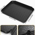 3 Multi-Purpose Trays, Set of Multi-Purpose Trays for Shoes, Boots, Plants And Pet Feed, Plastic Shoe and Boot Tray Storage Tray - Image 3
