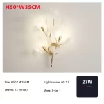 Luxury Living Room Ceiling Lamp Post-modern Designer Leaf Restaurant Bedroom Ceiling Lights Hotel Art LED Decor Lighting Fixture - Image 7