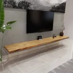 Wooden Modern Tv Stands Living Room Wall For Suspended Tv Stands Bedroom Minimalist Mounted Mobili Per La Casa Home Furniture - Image 5