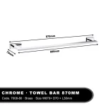 Single Towel Rack 30-80cm Bathroom Towel Holder Hanging Toilet  Clothes Shelf  Wall Mount Kitchen Storage Rail Brass Accessories - Image 6