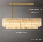 Nordic Luxury Glass Bar Big Ceiling Chandeliers Home Decoration Large Hanging Lamps for Living Room Hotel Lustre Gold - Image 16