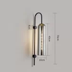 Modern Glass Led Wall Sconce Light Fixture Luminaire Bedroom Living Room Decoration Lamp Lighting Indoor Nordic Bedside Bathroom - Image 10