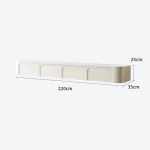 Suspension Tv Stand Cream Wind Modern Minimalist Small House Hanging Living Room Light Luxury Wall-Mounted Tv Stand - Image 9