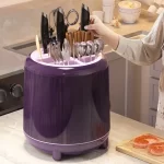 Rotating Knife Holder Kitchen Storage Rack Spoon Fork Knief Chopsticks Drain Rack Kitchen Accessories Organizer for Cutlery - Image 4