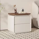 Simple Trendy Nightstand Luxury Storage Elegant Retro Nordic Stylish Fine Room Interior Table Chevet Bedroom Furniture