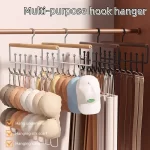 Hanger For Closet Organizer Wardrobe Organizer Clothes Hat And Bag Hook Metal Wall Mounted Coat Rack With 8 Storage Hooks - Image 2
