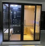 Customization.Dry Steam Indoor Steam Infrared Sauna Outdoor Home Sauna Dry Spa Rooms Hammam Shower Steam Cabin Infrared Sauna Ou - Image 6