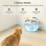 Wireless Cat Water Fountain Auto Sensor Cordless Pet Water Dispenser 4000mAh Battery Operated For Cats Dogs Drinking Fountain - Image 2