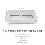 6~10 inch Detroit Style Pizza Pan Deep Dish Pizza Pan, Pizza Pan, Square Baking Pan, Bakeware Kitchenware, Aluminum - Image 19