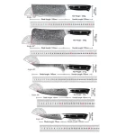 F.YOUNG Professional Kitchen Knives Damascus Steel Japanese Chef Knife Slicer Sashimi Utility Fruit Cooking Kitchenware Utensils - Image 6