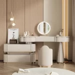 modern coiffeuse bedroom furniture wooden dressing table home storage cabinet master bedroom vanity table make up with mirror - Image 2