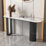 Trendy Unique Console Table Modern Metal Entry Hallway Console Table Luxury Entrance Tisch Wohnzimer Living Room Furniture - Image 13