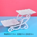Plastic Cake Stand Home Party Dessert Table Display Rack Dessert Cake Tray Cold Meal Tea Break Table Afternoon Tea Center Rack - Image 9
