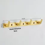 Entrance Coat Racks Hooks Aluminum Clothes Door Back Coat Racks Wall Mounted Hanging Hook Clothing Living Room Home Furniture - Image 7