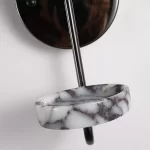 Modern Luxury Marble Wall Sconce Candle Holder Natural Stone Wall Lamp for Bedroom Living Room Home Decor Bedside Lighting - Image 6