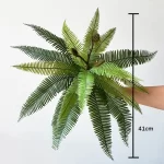 Large Artificial Plants Boston Fern Bunch Persian Leaves Bunch Fake Green Plants Fake Leaves Craft Fake Foliage Home Decor - Image 10