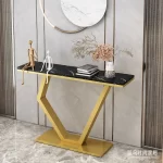 European Luxury Console Table For Hallway Entrance Trendy Glam Console Table Living Room Elegant Mesa Estrecha Home Furniture - Image 9