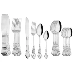 24pcs Cutlery Set Gold Dinnerware Stainless Steel Royal Spoon Forks Knives Kitchen Western Dinner Silverware Tableware Gift - Image 8