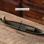 Creative Long Leaf Incense Burner Stick Holder Line Incense Plate Base Sandalwood Tray Temples Yoga Studios Home Decoration - Image 7
