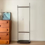 Stylish Minimalist Clothes Racks Drying Storage Modern Japandi Clothes Rack Living Room Design Colgadores De Ropa Room Furniture - Image 2