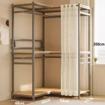 Modern Wardrobes Organizer Closet Storage Bedroom Coat Rack Floor Corner Household Metal Hanger Hat Rack Shelf Home Furniture - Image 38