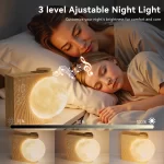 Sunrise Alarm Clocks for Heavy Sleepers,Night Lamp Clocks for Bedrooms with Moon Light,10 Light Effects,30/60/90 Timer,10 Sleep - Image 5