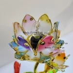 Colorful Petal Lotuscandlestick Temple Power Supply Table Candlestick Lotus Candlestick Buddha Candle Holder Home Decoration - Image 4