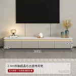 Light luxury solid wood paint TV cabinet 120cm 130cm 140cm coffee table 200cm 260cm 300cm 360cm tv stand living room furniture - Image 14