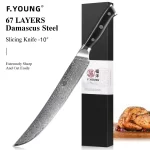 F.YOUNG Professional Kitchen Knives Damascus Steel Japanese Chef Knife Slicer Sashimi Utility Fruit Cooking Kitchenware Utensils - Image 18