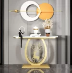 Unique Hall Metal Console Tables Entrance Nordic Lobby Modern Console Table Midcentry Simple Consolle Ingresso Home Furniture - Image 8