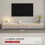 Light luxury solid wood paint TV cabinet 120cm 130cm 140cm coffee table 200cm 260cm 300cm 360cm tv stand living room furniture - Image 13