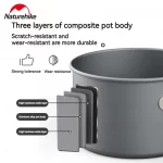 Naturehike Outdoor Tableware Pot Frying Pan Kettle Aluminum Alloy Portable Kitchenware Camping Cookware Picnic Jacketed Kettle - Image 2