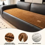 1pc Quilted Thick Plush Sofa Cover. Corduroy Edging, Non-Slip & Warm. Pet-Friendly, Washable. Fits 1/2/3/-Seat & Combination. - Image 2