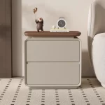 Simple Trendy Nightstand Luxury Storage Elegant Retro Nordic Stylish Fine Room Interior Table Chevet Bedroom Furniture - Image 7