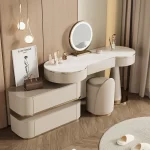 modern coiffeuse bedroom furniture wooden dressing table home storage cabinet master bedroom vanity table make up with mirror - Image 3
