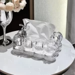 Cloud Design Tissue Box Cover, Home Tissue Boxes,High-End Paper Towel Holder for Living Room Coffee Table,Tabletop Decor - Image 4