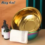 Durable Kitchen Stainless Steel Fruit Vegetable Washing Basin Thicken Salad Prepping Food Mixing Bowl Tableware Gold Kitchenware - Image 4