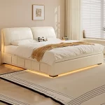 Simple Sleeping Bed Space Saving Design Modern Luxury Double Queen Bedroom Massage Bed Wooden Storage Muebles Trendy Furniture - Image 5