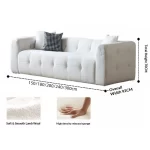 Any Size Custom Compressed Fabric Sofa Hand Tufted Design Integrated Sponge Roll Pack Shipping Multiple Color Living Room Bedroo - Image 19