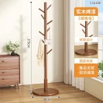 Wooden Floor Rail Coat Racks Corner Shelf Adjustable Garment Coat Racks Hanging Hall Tree Porte Manteau Lounge Suite Furniture - Image 22