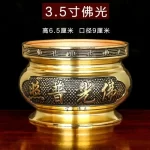 Metal incense burner Buddha tool Backflow fragrance Censer Buddhist Hall pray church  tea light burner the god of wealth - Image 13