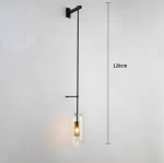 Modern wall sconce light fixture glass bedside hotel bathroom background lamp corridor luminaire home decoration lighting gold - Image 9