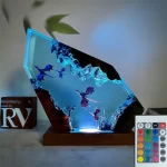 Resin Wooden 3D Dragon Lamp Hand Painted LED Night Light For Bedroom Ambient Table Decor Gift For Kids Teens Couples Christmas - Image 3