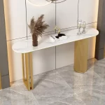 Trendy Unique Console Table Modern Metal Entry Hallway Console Table Luxury Entrance Tisch Wohnzimer Living Room Furniture