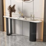 Trendy Unique Console Table Modern Metal Entry Hallway Console Table Luxury Entrance Tisch Wohnzimer Living Room Furniture - Image 9