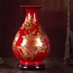 New Chinese Style Vase Jingdezhen Yellow Crystal Glaze Flower Vase Home Decor Handmade Shining Famille Rose Vases - Image 18